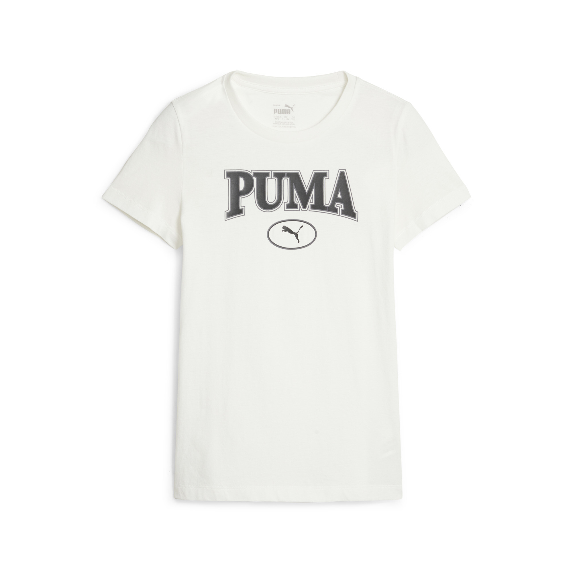 PUMA SQUAD Graphic T-Shirt In White, Size 7-8 Youth