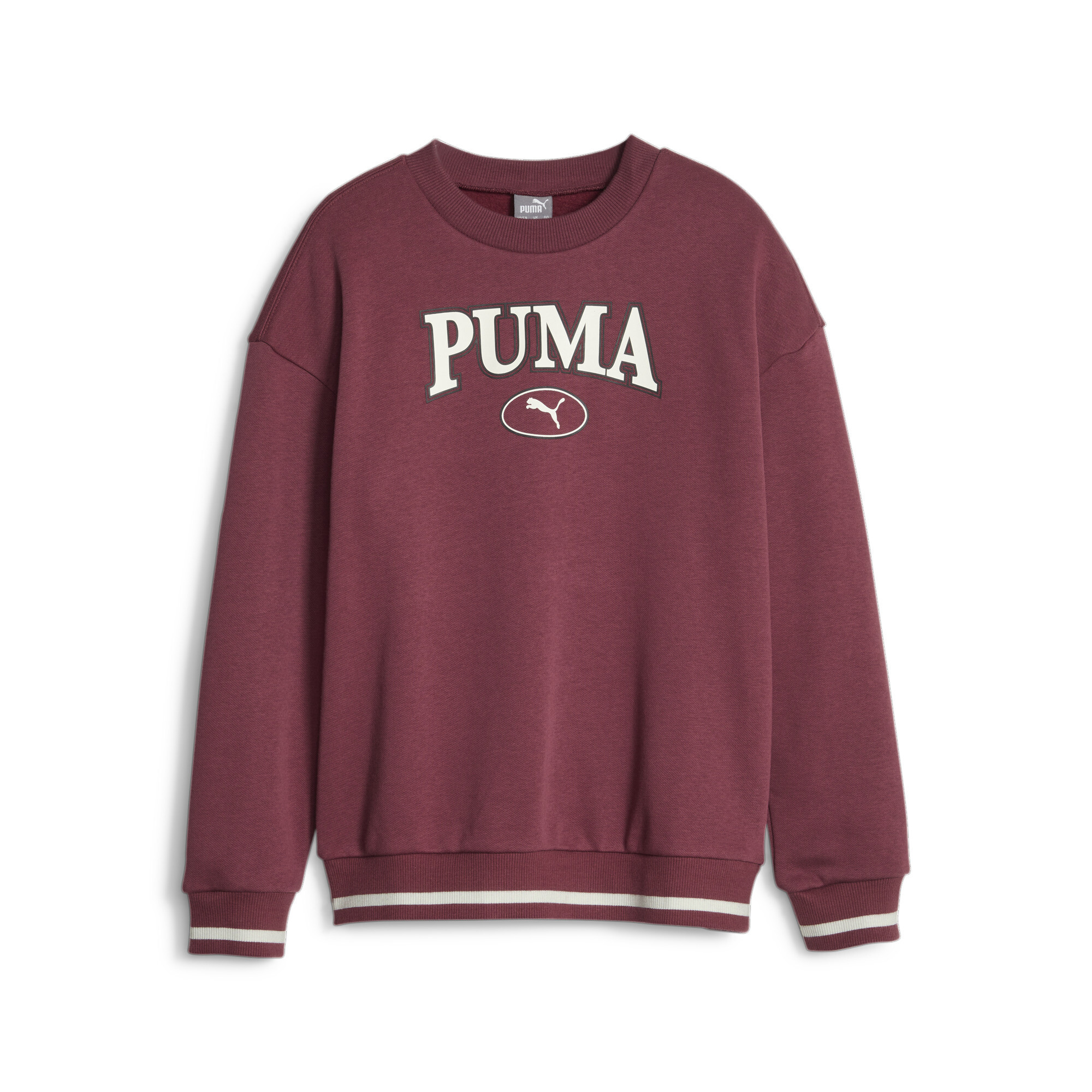 PUMA SQUAD Sweatshirt In Red, Size 13-14 Youth, Cotton