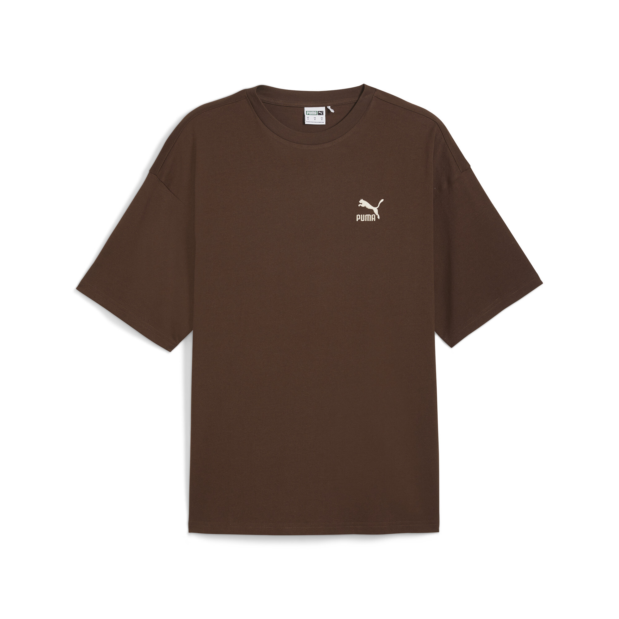 Men's PUMA BETTER CLASSICS T-Shirt In Brown, Size Medium, Cotton