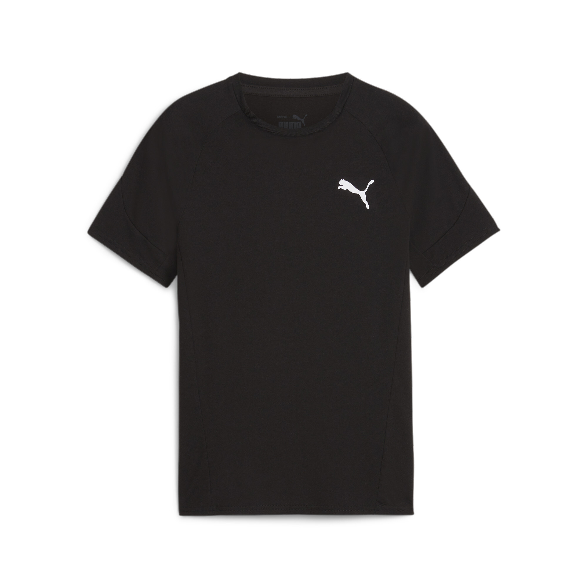 PUMA EVOSTRIPE T-Shirt In Black, Size 5-6 Youth