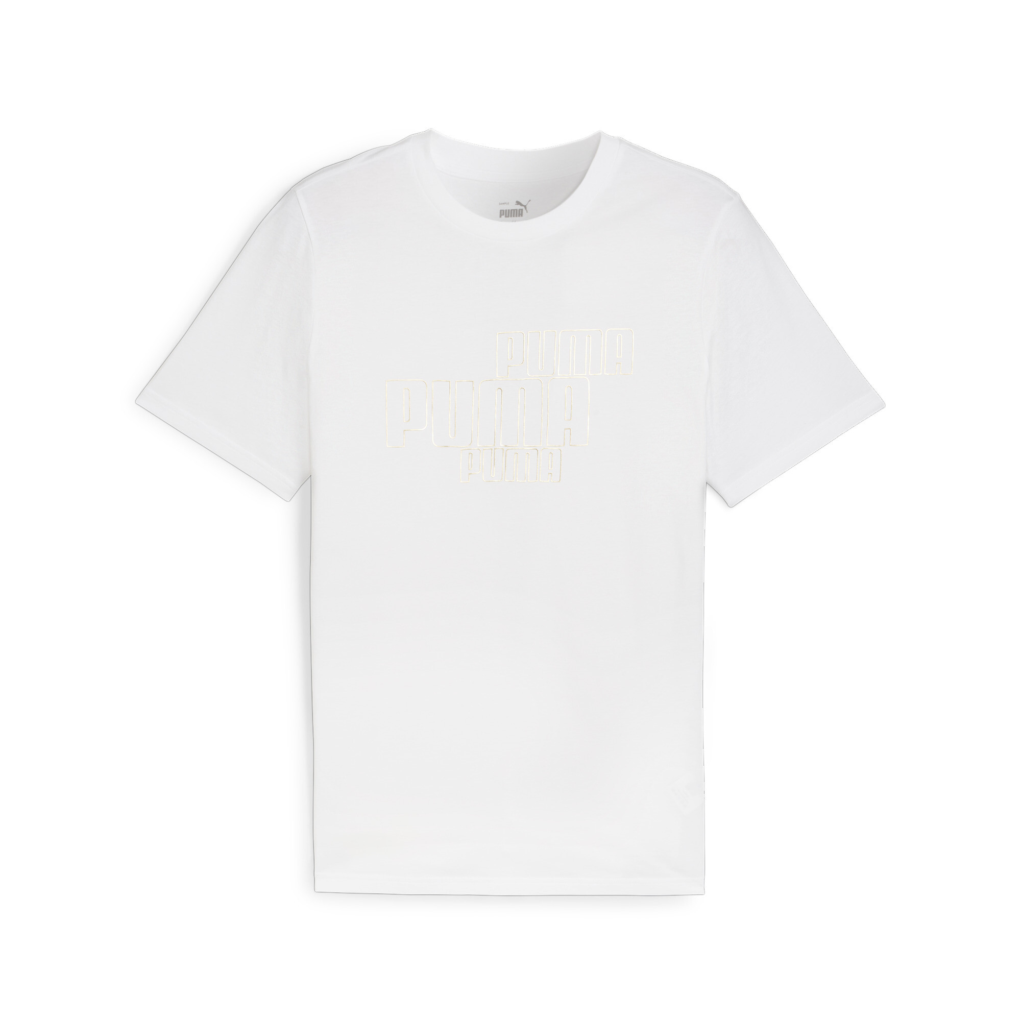 Men's PUMA GRAPHICS Foil T-Shirt In 20 - White, Size XS