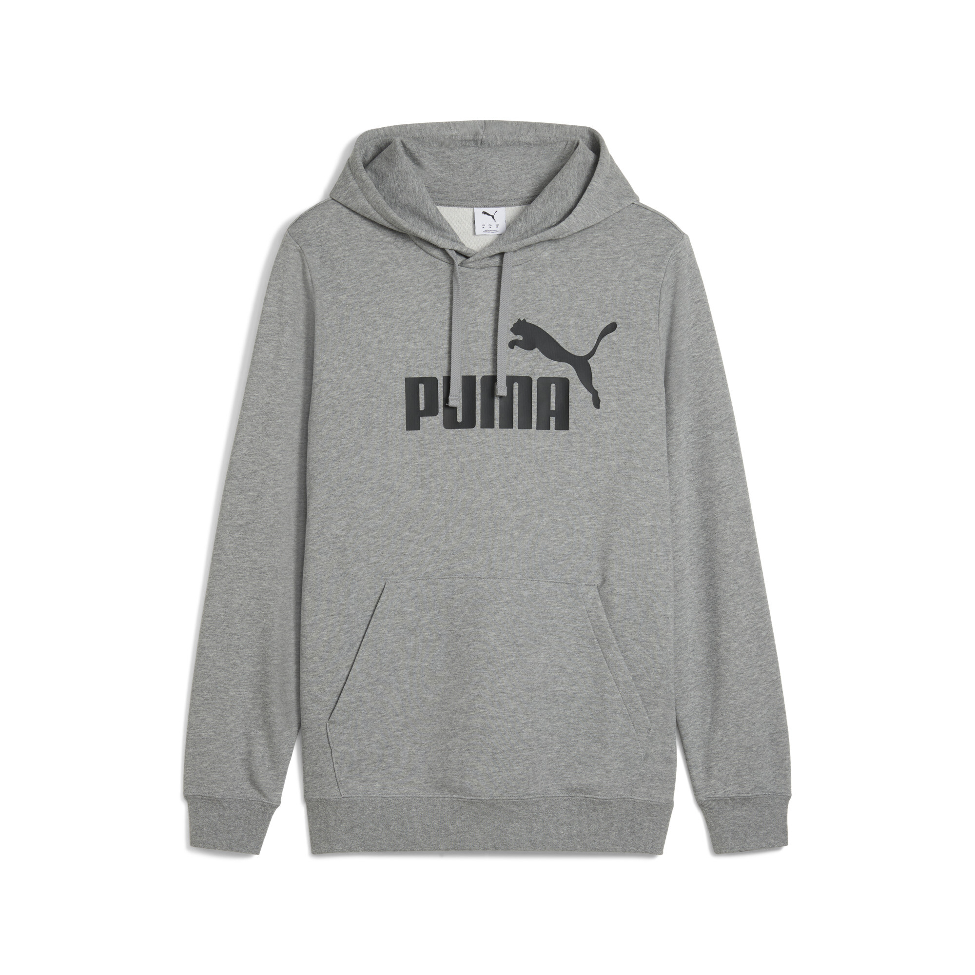 Men's PUMA Essentials No. 1 Logo Hoodie Youth In Heather, Size XS, Polyester