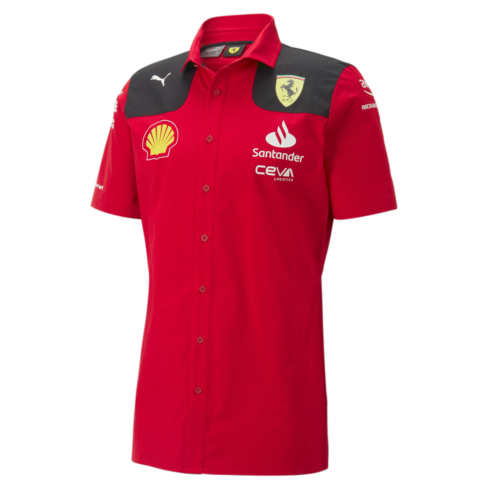 Men's PUMA Scuderia Ferrari 2023 Team Replica Shirt In Red, Size XS