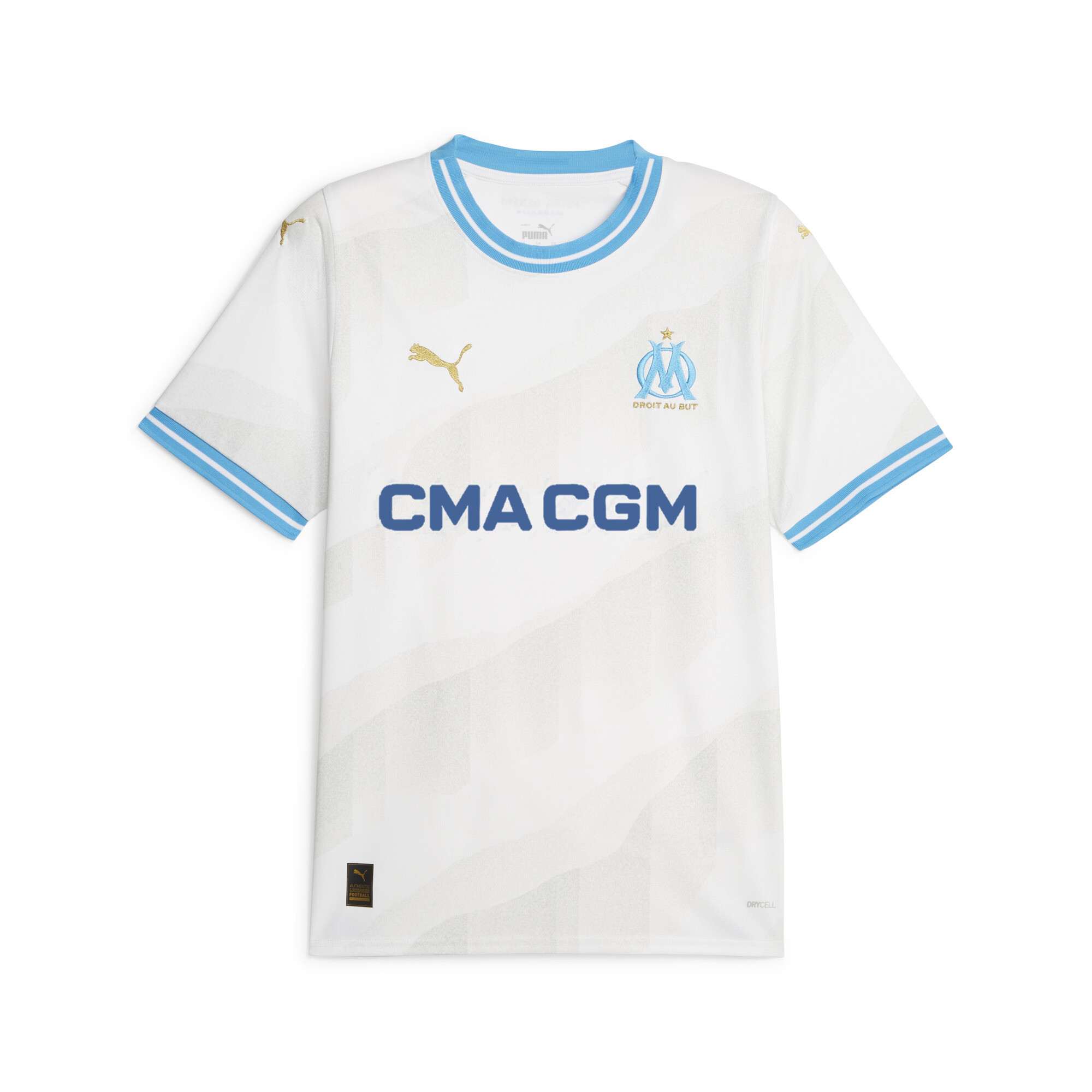 Men's PUMA Olympique De Marseille 23/24 Home Jersey In White, Size XL