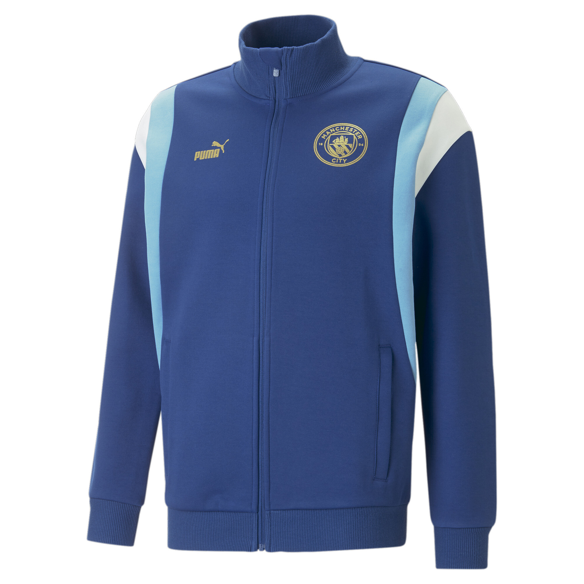 Men's PUMA Manchester City Chinese New Year Track Jacket In Blue, Size Small