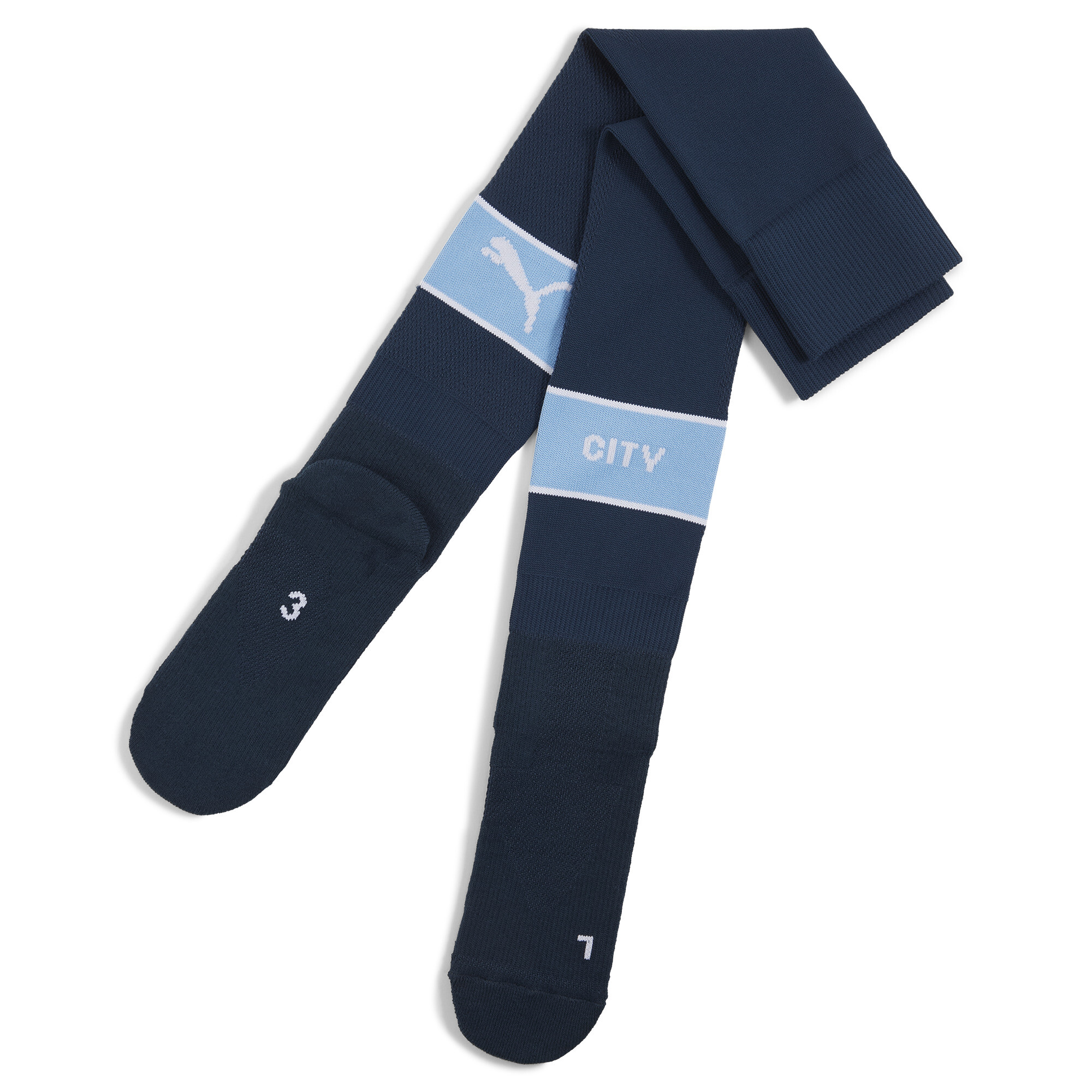 Men's PUMA Manchester City Graphic Socks Men In Blue, Size 39-42, Cotton