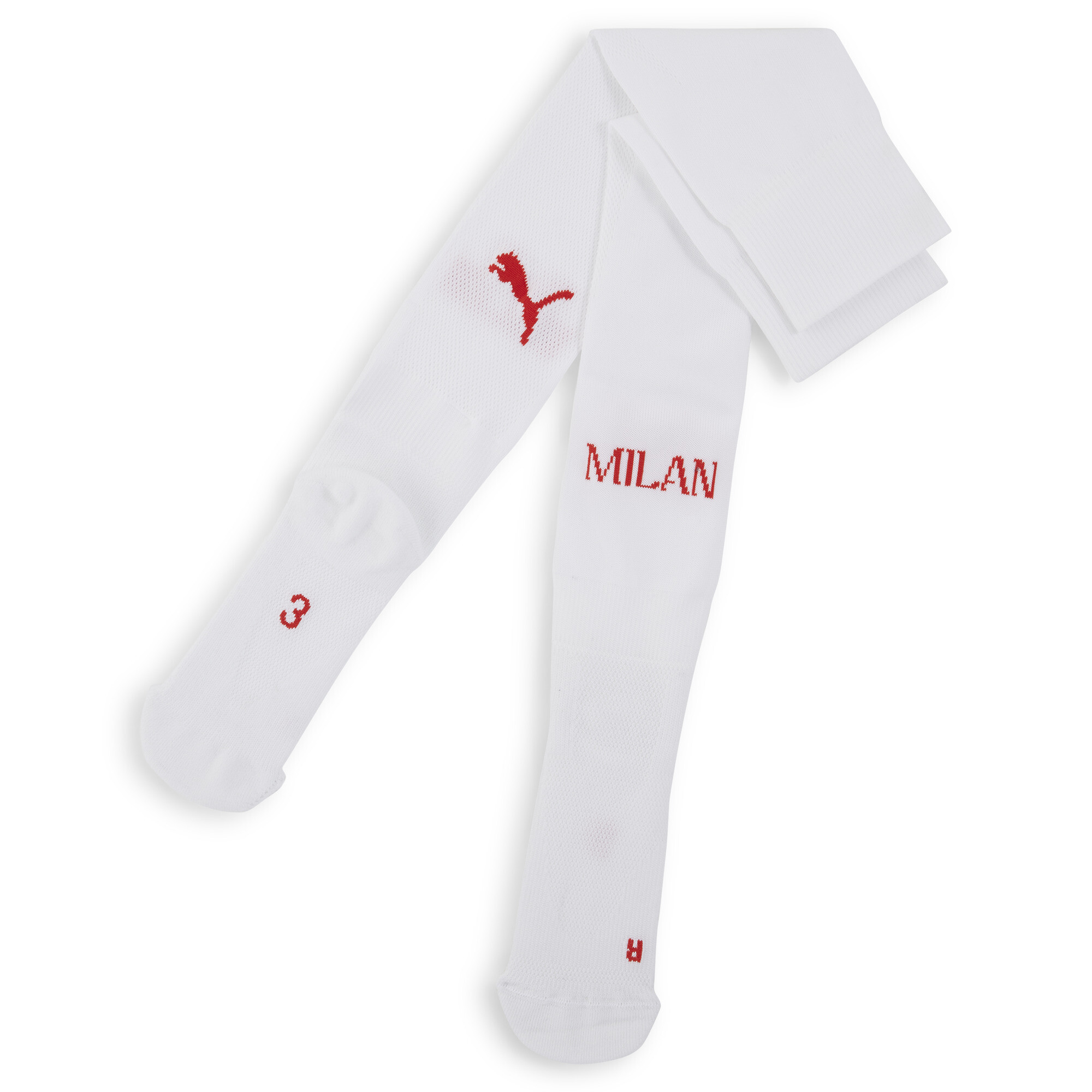 Men's PUMA AC Milan Plain Socks Men In White, Size 31-34, Cotton