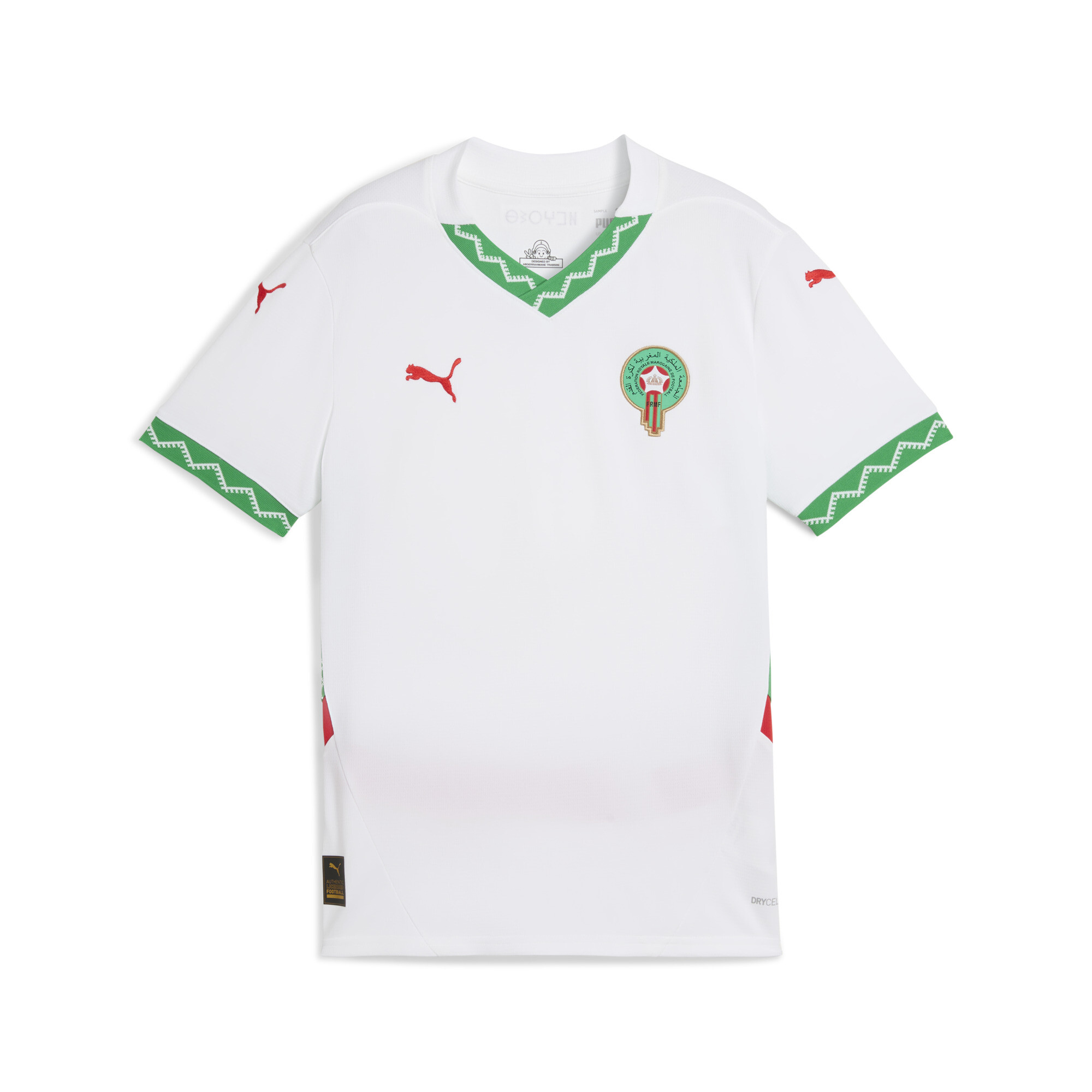 PUMA Morocco 2025 Away Jersey In White, Size 13-14 Youth, Polyester