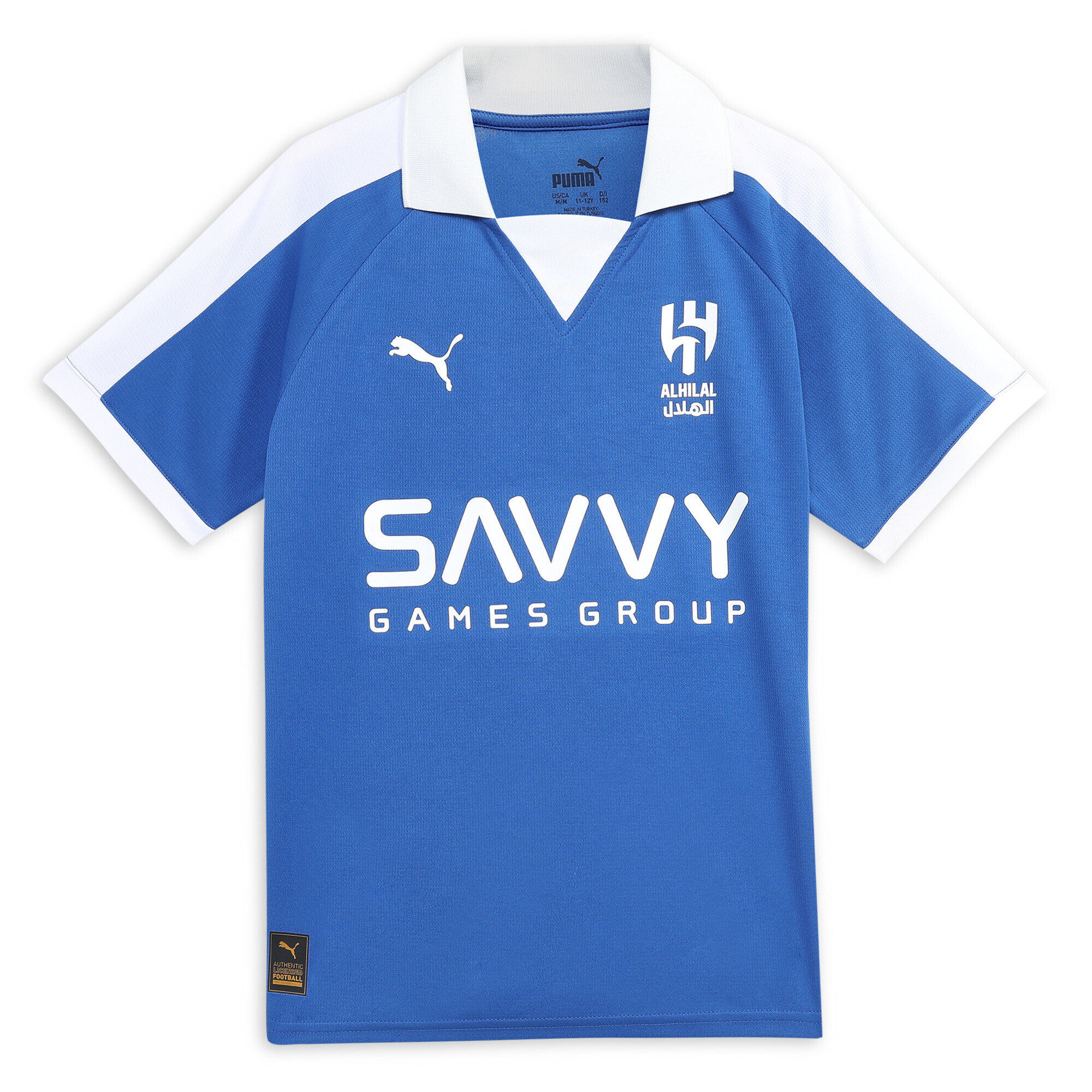 PUMA Al Hilal Saudi F.C. Anniversary Jersey In Blue, Size 5-6 Youth, Polyester