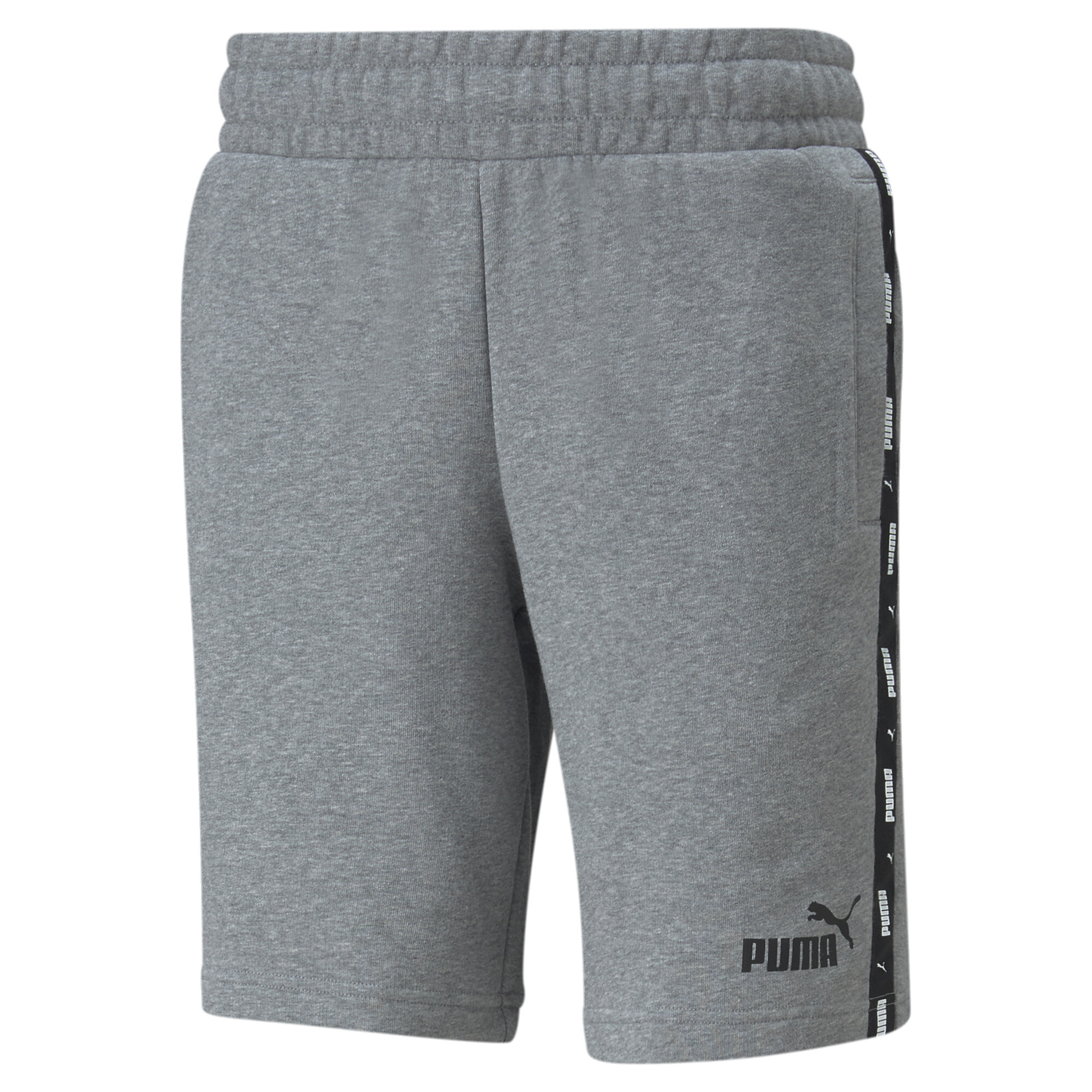 Men's PUMA Essentials+ Tape Shorts In Heather, Size XS