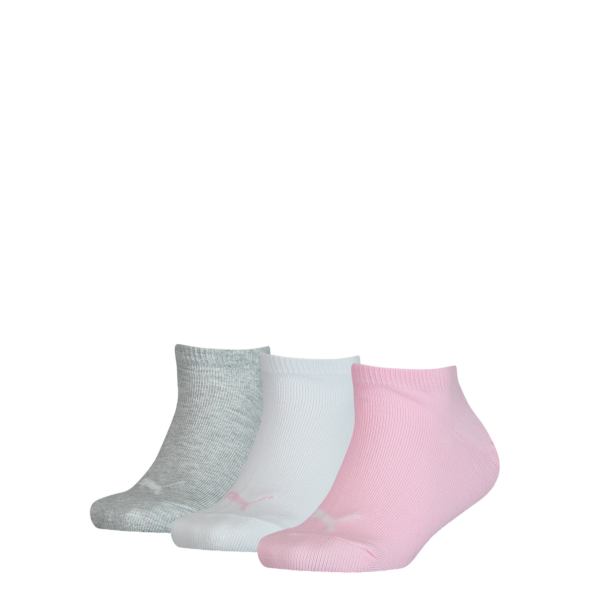 Kids' PUMA Invisible Socks 3 Pack In Rose Water, Size 27-30