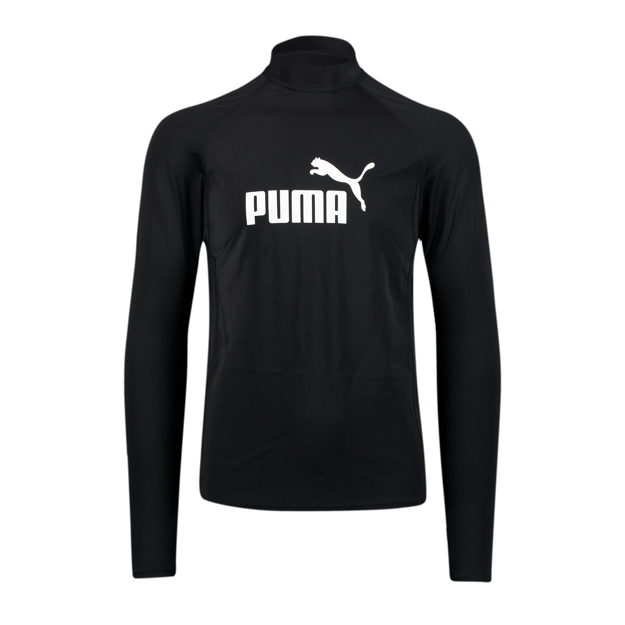 بلوزة سباحة واقية من الطفح الجلدي للرجال بأكمام طويلة PUMA Swim اسود