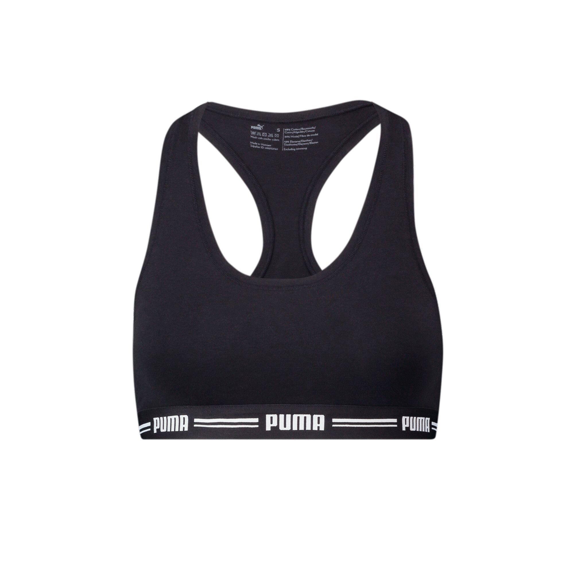 Women's PUMA Racer Back Top 1 Pack In Black, Size XS