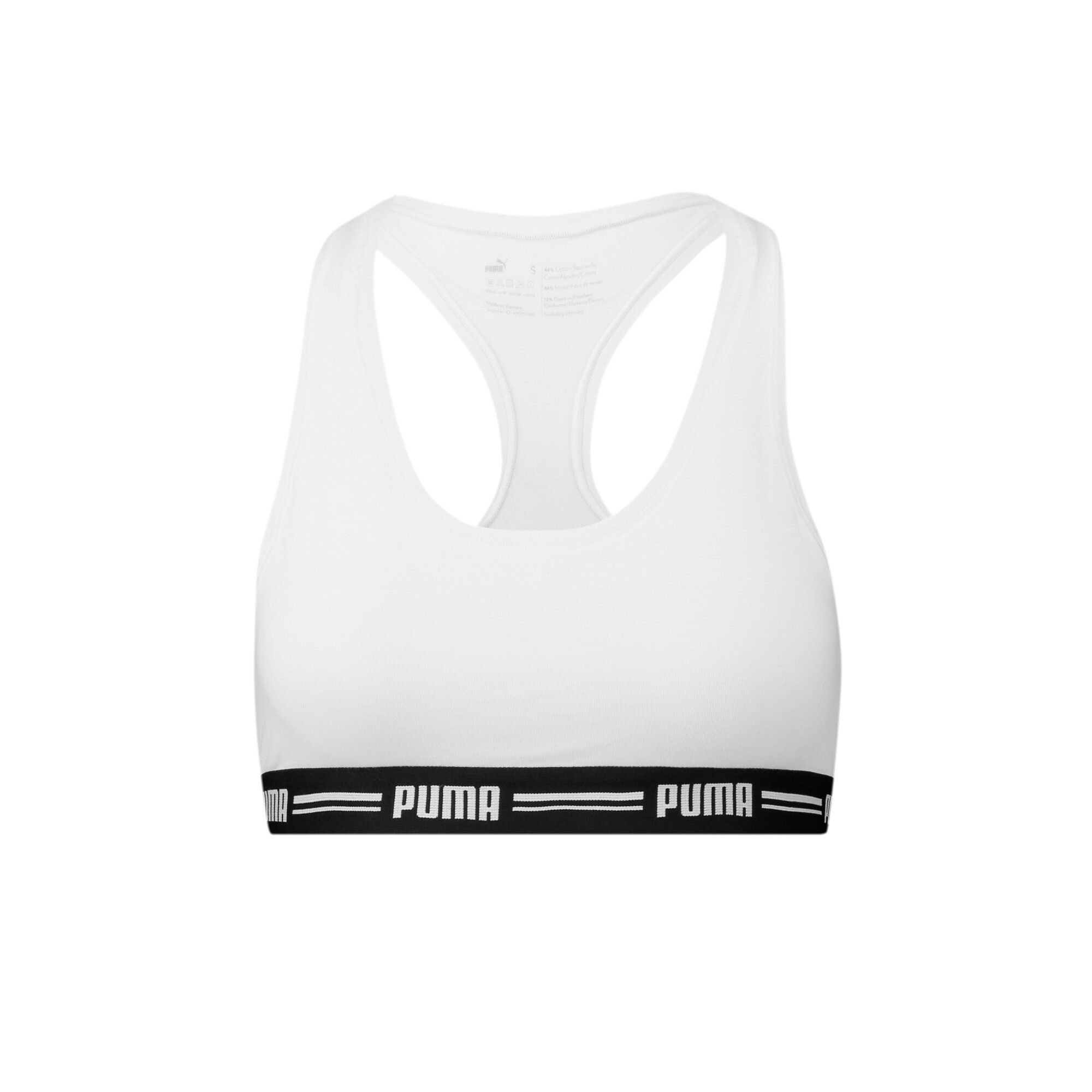 Women's PUMA Racer Back Top 1 Pack In White, Size XS, Cotton