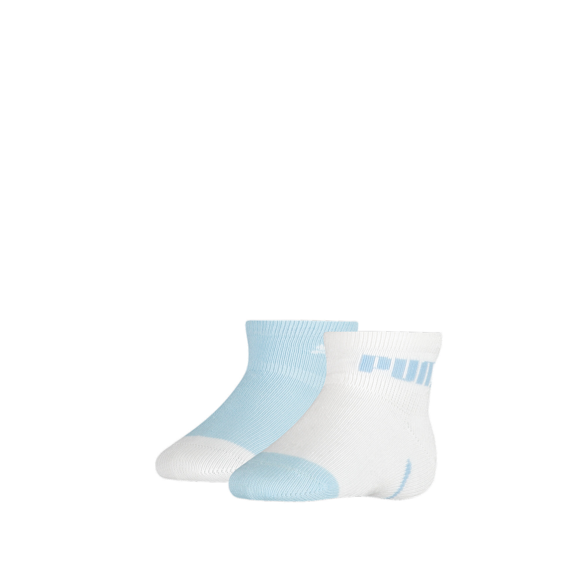 Kids' PUMA Baby Mini Cats Lifestyle Socks 2 Pack In Blue, Size 19-22