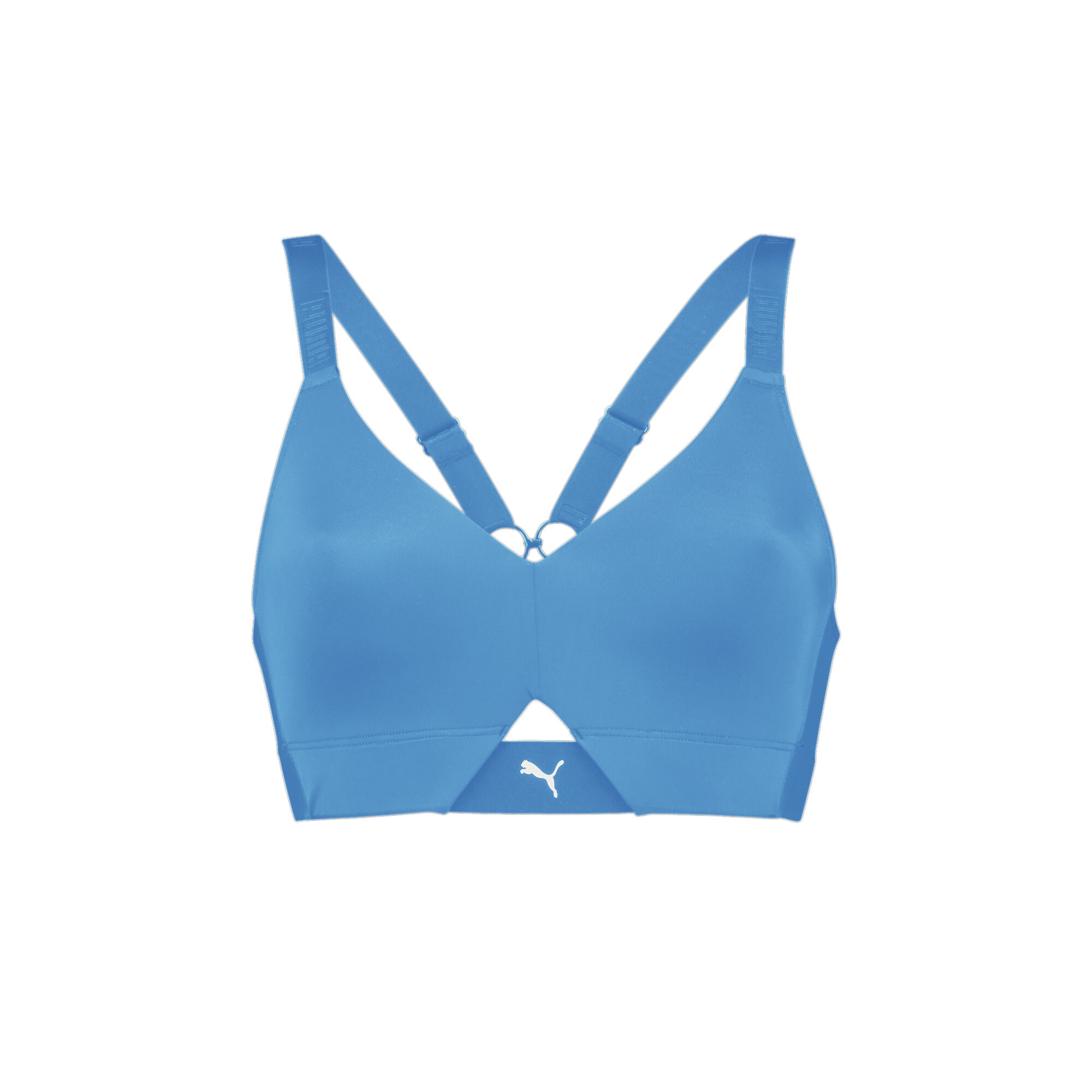 Women's PUMA Sporty Padded Top In Blue, Size XL