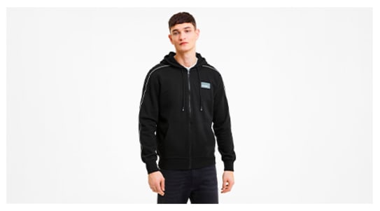 all black pumas zip hoodie