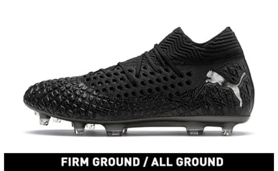 black puma cleats