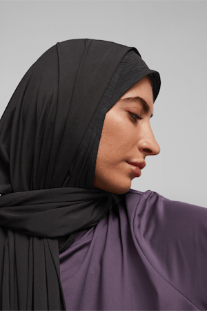 Running Hijab Scarf, Puma Black, extralarge-GBR