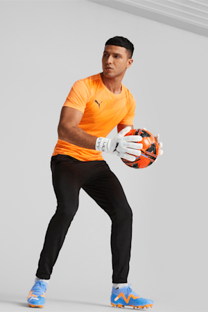 ULTRA Grip 1 Brilliance Hybrid Football Goalkeeper Gloves, PUMA White-Spring Lavender, extralarge-GBR