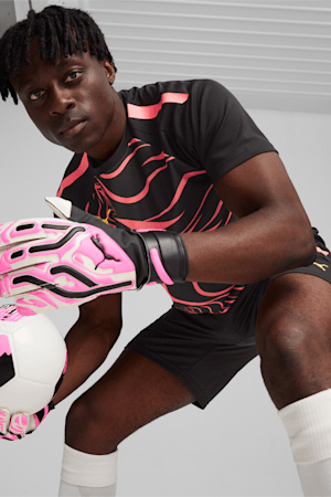 PUMA ULTRA Match RC Goalkeeper Gloves, Poison Pink-PUMA White-PUMA Black, extralarge-GBR