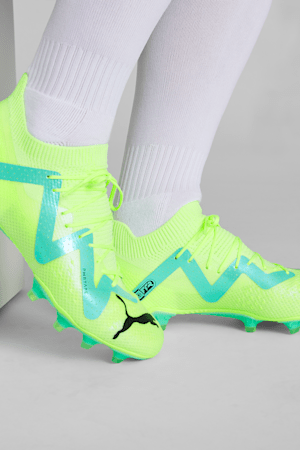 FUTURE Pro FG/AG Football Boots, Fast Yellow-PUMA Black-Electric Peppermint, extralarge