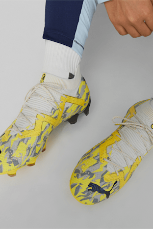 FUTURE ULTIMATE FG/AG Women's Football Boots, Sedate Gray-Asphalt-Yellow Blaze, extralarge-GBR