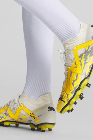 FUTURE PRO FG/AG Men's Soccer Cleats, Sedate Gray-Asphalt-Yellow Blaze, extralarge