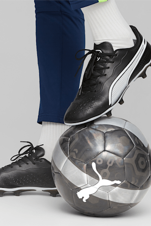 KING MATCH FG/AG Football Boots, PUMA Black-PUMA White, extralarge-GBR