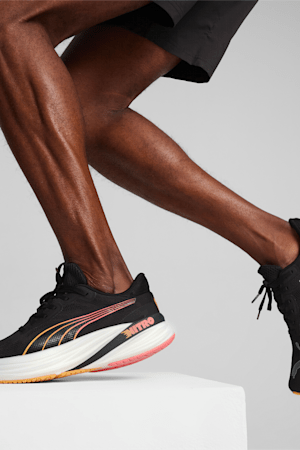 Magnify NITRO™ 2 Men's Running Shoes, PUMA Black-Sun Stream-Sunset Glow, extralarge-GBR