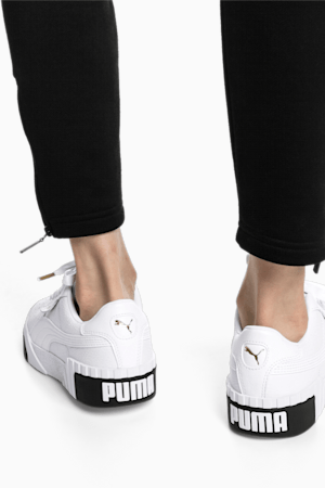 Cali Women's Sneakers, Puma White-Puma Black, extralarge-GBR