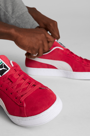 All red puma suede hot sale