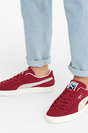 Suede Classic XXI Trainers, Cabernet-Puma White, extralarge-GBR