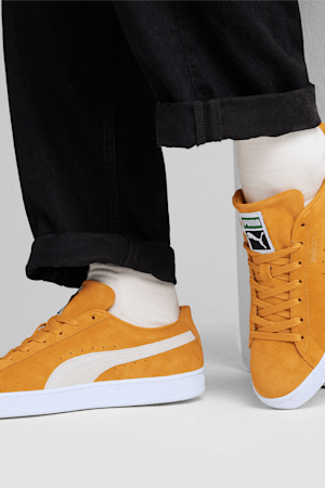 Suede Classic XXI Sneakers, Ginger Tea-PUMA White, extralarge