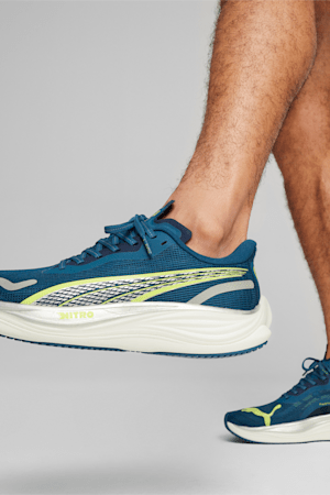 Velocity NITRO™ 3 Men's Running Shoes, Ocean Tropic-Lime Pow-PUMA Silver, extralarge-GBR