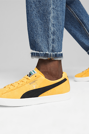Clyde OG Sneakers, Yellow Sizzle-PUMA Black, extralarge-GBR