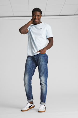 Grey pants white sneakers clearance
