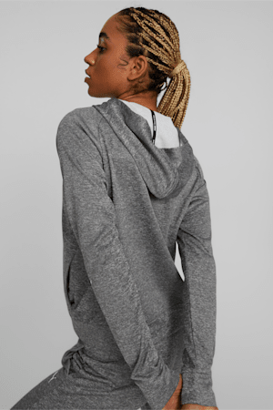 Fit Tech Knitted Full-Zip Women's Training Jacket, Medium Gray Heather, extralarge