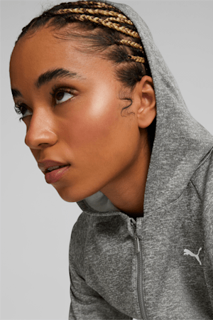 Veste d’entraînement Fit Tech tricotée avec fermeture éclair entière Femme, Medium Gray Heather, extralarge