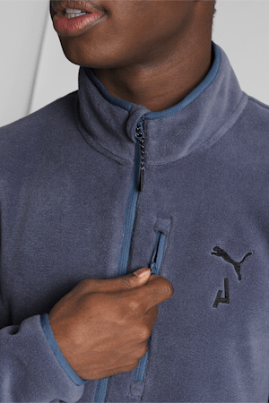 SEASONS Full-Zip Men's Running Fleece, Inky Blue, extralarge