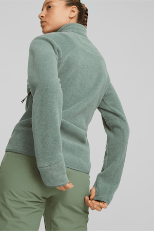 SEASONS Women's Full-Zip Running Fleece, Eucalyptus, extralarge-GBR