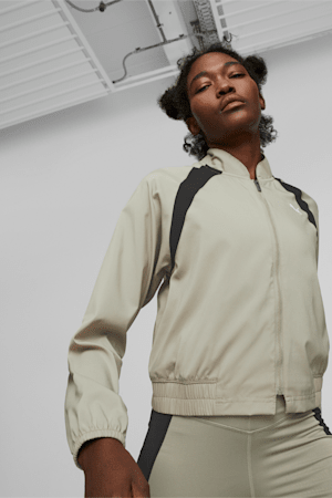 PUMA Fit Woven Fashion Women's Training Jacket, Birch Tree, extralarge