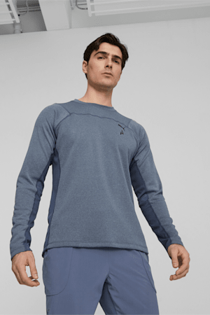 SEASONS rainCELL Long Sleeve Trail Running Tee Men, Inky Blue, extralarge-GBR