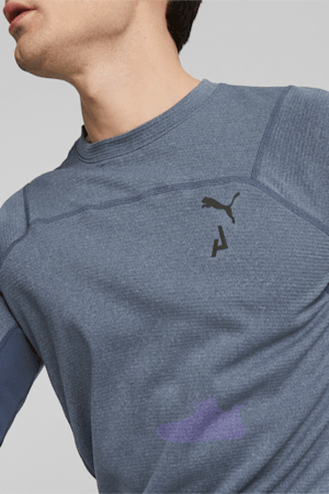 SEASONS rainCELL Long Sleeve Trail Running Tee Men, Inky Blue, extralarge-GBR