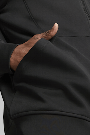Chandail à capuche en double maille avec fermeture éclair intégrale PUMA Fit Homme, PUMA Black, extralarge