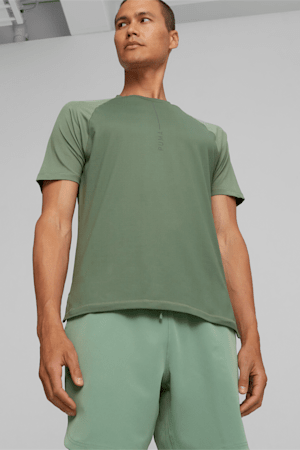 Men's Studio Yogini Lite Tee, Eucalyptus, extralarge-GBR