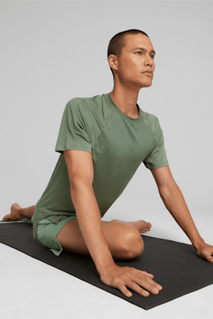 Men's Studio Yogini Lite Tee, Eucalyptus, extralarge-GBR