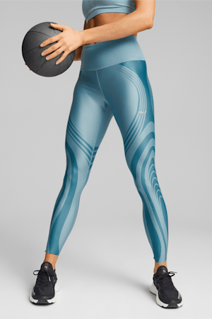 EVERSCULPT Women's High Waist Tights, Bold Blue, extralarge-GBR