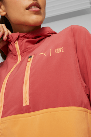 PUMA x FIRST MILE Women's Running Jacket, Astro Red-Bright Melon, extralarge