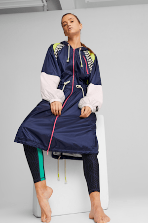 PUMA x LEMLEM Women's Training Anorak, PUMA Navy-Multi, extralarge